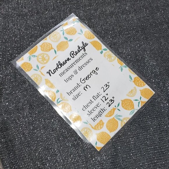 George * Grey Metallic Dolman Sweater * Sz M - Picture 8 of 9